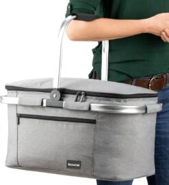 Bomoe Koeltas Picknickmand Opvouwbaar IceBreezer K47 - 47x27x26 Cm - 32 Liter- Perfect Voor Barbecues Of Boodschappen -Buitenkampeer Winkel 1101x1200