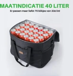 Packaway 4 Laags Geïsoleerde Koeltas - Lunchtas 40 Liter - Zwart -Buitenkampeer Winkel 1144x1200 1