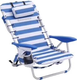 Naqsh Store Strandstoel Met Hoofdkussen, Aluminium, Draagbare Vouwstoel, Campingstoel, Opvouwbaar En Verstelbaar, Zoals Een Rugzak Draagbaar, Buitenstoel, Blauw En Wit Gestreept GCB62BU 14 Naqsh Store Strandstoel Met Hoofdkussen, Aluminium, Draagbare Vouwstoel, Campingstoel, Opvouwbaar En Verstelbaar, Zoals Een Rugzak Draagbaar, Buitenstoel, Blauw En Wit Gestreept GCB62BU -Buitenkampeer Winkel 1148x1200