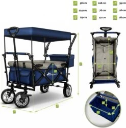 Tresko- Bolderkar, Grijs, Opvouwbaar, Met Dakje, Geschikt Tot 80 Kg - Bolderwagen - Kinderenvervoer - Bolderkarren - Tuinkar - Kinderwagen 16 Tresko- Bolderkar, Grijs, Opvouwbaar, Met Dakje, Geschikt Tot 80 Kg - Bolderwagen - Kinderenvervoer - Bolderkarren - Tuinkar - Kinderwagen -Buitenkampeer Winkel 1176x1200 5