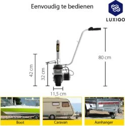 Luxiqo® Elektrisch Neuswiel – Gemotoriseerd Neuswiel – Caravan Mover – Neuswiel Mover – Caravan Neuswiel – Trailer Verplaatser – Elektrische Aanhanger – 350 W – Tot 2270 KG -Buitenkampeer Winkel 1189x1200 4