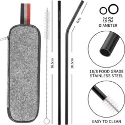 House Of Husk Reisbestek - Reis Bestekset - Chopsticks - Metalen Rietjes Met Borstel - Lepel - Vaatwasserbestendig - RVS - 7 Delig - Zwart 8 House Of Husk Reisbestek - Reis Bestekset - Chopsticks - Metalen Rietjes Met Borstel - Lepel - Vaatwasserbestendig - RVS - 7 Delig - Zwart -Buitenkampeer Winkel 1193x1200 4