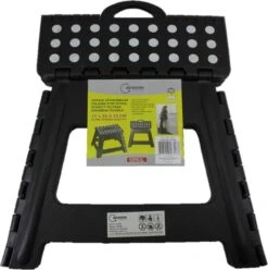 Benson Opstapje 1 Trede Vouwbaar Kunststof - Opstap Voor Caravan Of Camper - Goedgekeurd EN14183 Zwart -Buitenkampeer Winkel 1195x1200