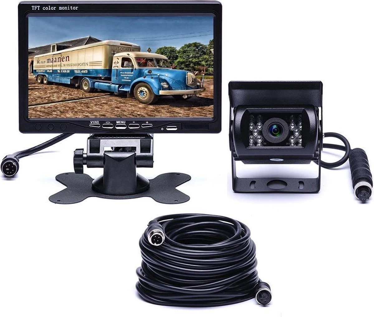 BrandWay Bedrade Achteruitrijcamera Set Met 7 Inch Scherm - Achteruitrij Camera Bedraad Voor Auto - Camper - Caravan - Vrachtwagen - Landbouw 1 BrandWay Bedrade Achteruitrijcamera Set Met 7 Inch Scherm - Achteruitrij Camera Bedraad Voor Auto - Camper - Caravan - Vrachtwagen - Landbouw