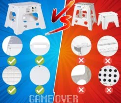 Splendole Opstapje Inklapbaar Caravanopstapje - Opvouwbaar - 120 Kg - 27 Cm Krukje Zwart -Buitenkampeer Winkel 1200x1022 2