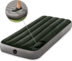 Intex Luchtbed - 1-Persoons - 76 X 191 X 25 Cm - Groen - Met Ingebouwde Voetpomp + Hoeslaken Wit + Reparatieset -Buitenkampeer Winkel 1200x1032 5
