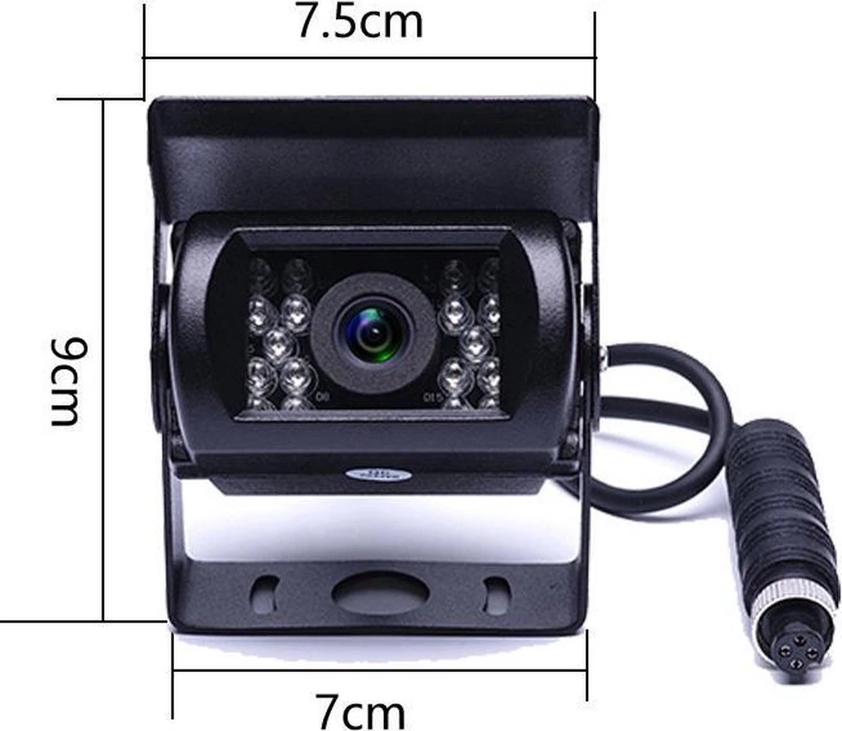 BrandWay Bedrade Achteruitrijcamera Set Met 7 Inch Scherm - Achteruitrij Camera Bedraad Voor Auto - Camper - Caravan - Vrachtwagen - Landbouw 6 BrandWay Bedrade Achteruitrijcamera Set Met 7 Inch Scherm - Achteruitrij Camera Bedraad Voor Auto - Camper - Caravan - Vrachtwagen - Landbouw - Afbeelding 6