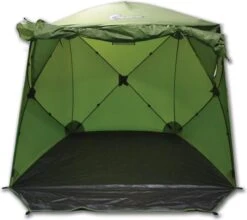 FisherPro Karpertent Met Stormcover – Vistent – Tent - Bescherming Tegen Zon En Wind – 100% Waterdichte Stormhoes – Met Handige Meeneemtas – Ook Geschikt Als Strandtent Of Festivaltent – Extra Veiligheid En Warmte Door Stormcover -Buitenkampeer Winkel 1200x1070 6