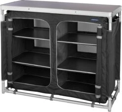 Campart Campingkeuken KI-0734 - Campingkast Groot - 4 Verstelbare Poten - Opvouwbaar En Lichtgewicht - Inclusief Opbergtas - Grijs -Buitenkampeer Winkel 1200x1105 2