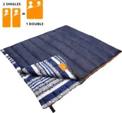 Dutch Mountains Slaapzak Goeree XL - Kussen 25x15cm - 220x90cm Katoenen Slaapzak - Tochtstrip -Buitenkampeer Winkel 1200x1118