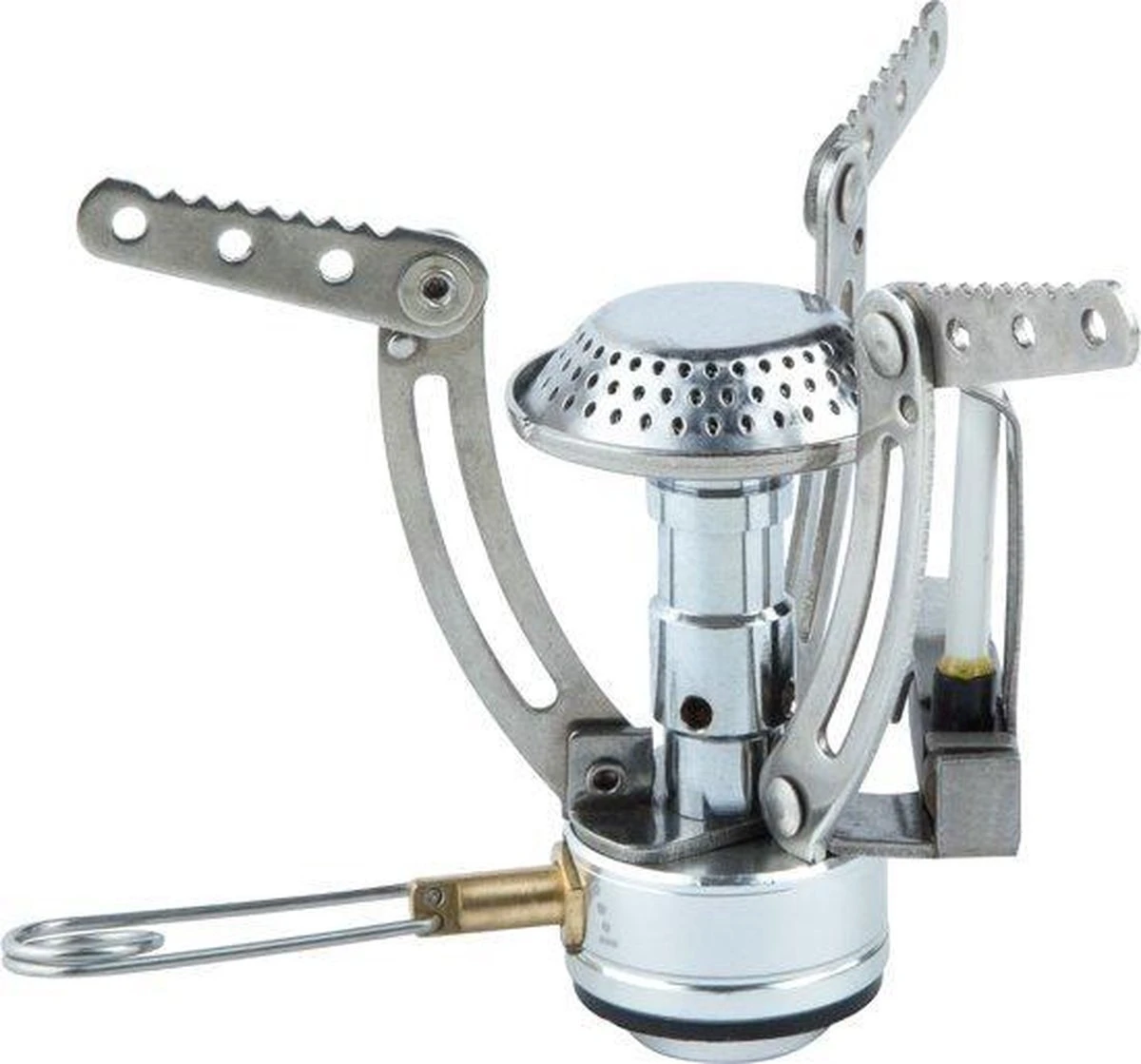 MacGyver Gasbrander Mini RVS - Camping Kookstel - Kookbrander - 10 Cm - Elektronische Ontsteking 2 MacGyver Gasbrander Mini RVS - Camping Kookstel - Kookbrander - 10 Cm - Elektronische Ontsteking - Afbeelding 2