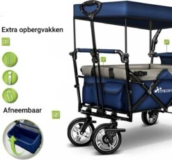 Tresko- Bolderkar, Grijs, Opvouwbaar, Met Dakje, Geschikt Tot 80 Kg - Bolderwagen - Kinderenvervoer - Bolderkarren - Tuinkar - Kinderwagen 13 Tresko- Bolderkar, Grijs, Opvouwbaar, Met Dakje, Geschikt Tot 80 Kg - Bolderwagen - Kinderenvervoer - Bolderkarren - Tuinkar - Kinderwagen -Buitenkampeer Winkel 1200x1124 3