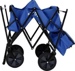 AREBOS Handwagen Vouwbare Dak Handwagen Vouwbare Trolley Uitrustingswagen Blauw -Buitenkampeer Winkel 1200x1134 4