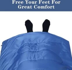 HikeMeister ® Mummy Slaapzak Kamperen Blauw Ca. 220 X 75 Cm Met Draagtas -Buitenkampeer Winkel 1200x1162 1