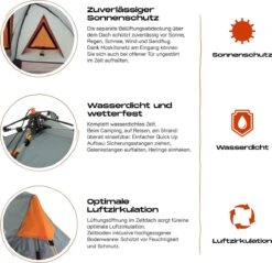 Where Tomorrow Solo Tent Pop Up 225X100X57 Cm - Grijs - 1 Persoons -Buitenkampeer Winkel 1200x1162 4