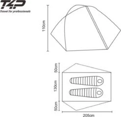 Expedition Tent T2 - Donker Groen - 2 Persoons -Buitenkampeer Winkel 1200x1163 3