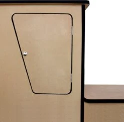 Camper Keuken MDF - Linkerkant EU - Inclusief Kledingstang + Wijnrek - Onbewerkt - Inbouw Kasten Inrichting Kampeerauto Caravan -Buitenkampeer Winkel 1200x1176