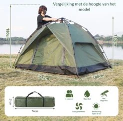 Sens Design Pop Up Tent - Tent - 2-3 Personen 14 Sens Design Pop Up Tent - Tent - 2-3 Personen -Buitenkampeer Winkel 1200x1180 8