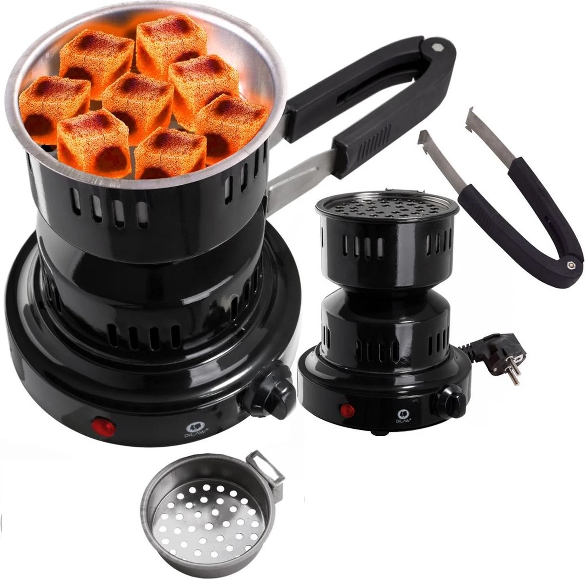 SMH LINE® Kolenbrander - Elektrische Kolenbrander - 600W - Incl. Tang 1 SMH LINE® Kolenbrander - Elektrische Kolenbrander - 600W - Incl. Tang