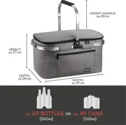 Bomoe Koeltas Picknickmand Opvouwbaar IceBreezer K47 - 47x27x26 Cm - 32 Liter- Perfect Voor Barbecues Of Boodschappen -Buitenkampeer Winkel 1200x1189 2