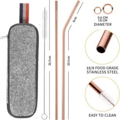 House Of Husk Reisbestek - Reis Bestekset - Chopsticks - Metalen Rietjes Met Borstel - Lepel - Vaatwasserbestendig - RVS - 7 Delig - Rose Goud 7 House Of Husk Reisbestek - Reis Bestekset - Chopsticks - Metalen Rietjes Met Borstel - Lepel - Vaatwasserbestendig - RVS - 7 Delig - Rose Goud -Buitenkampeer Winkel 1200x1193 5