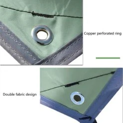 Merkloos TDR - Outdoor Draagbaar Zonnescherm Met Opbergtas - Waterdicht - Tarps Voor Kamperen 300 *300cm - 3-4 Personen -Leger Groen -Buitenkampeer Winkel 1200x1200 1042
