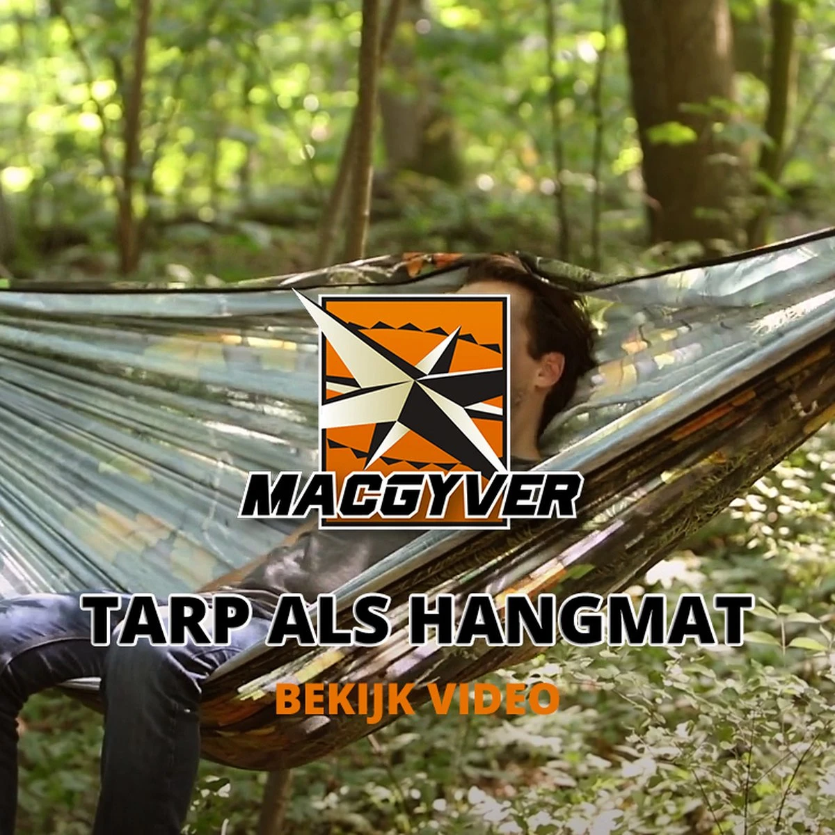 MacGyver® ‘3-in-1’ Tent | Tarp – Schaduwdoek – Hangmat | Strandtent | Outdoor-tent | Shelter | Vistent | 280 X 280 Cm | Camouflage | Waterdicht | Lichtgewicht 11 MacGyver® ‘3-in-1’ Tent | Tarp – Schaduwdoek – Hangmat | Strandtent | Outdoor-tent | Shelter | Vistent | 280 X 280 Cm | Camouflage | Waterdicht | Lichtgewicht - Afbeelding 11