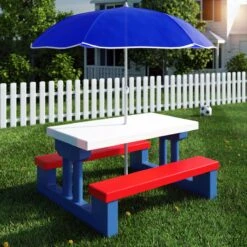Merkloos Kinder Picknicktafel Met Parasol - Blauw 18 Merkloos Kinder Picknicktafel Met Parasol - Blauw -Buitenkampeer Winkel 1200x1200 113