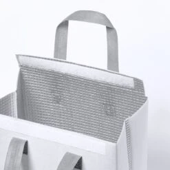 Merkloos Koeltas - Lunchtas - Koeltasje Lunch - Koelelementen - Isolatie - Volwassenen - Dames - Heren - Klittenbandsluiting - 23 X 29 Cm - Kunststof - Aluminium - Wit -Buitenkampeer Winkel 1200x1200 225