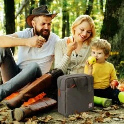 Brisby 4 Laags Geïsoleerde Koeltas - Lunchtas 7 Liter - Donkergrijs -Buitenkampeer Winkel 1200x1200 231