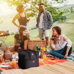 Packaway 4 Laags Geïsoleerde Koeltas - Lunchtas 40 Liter - Zwart -Buitenkampeer Winkel 1200x1200 307