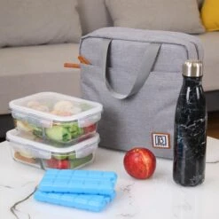 Brisby 4 Laags Geïsoleerde Koeltas - Lunchtas 7 Liter - Lichtgrijs -Buitenkampeer Winkel 1200x1200 332