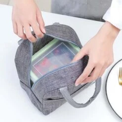 Koeltas - Lunchtas - Volwassenen En Kinderen - Compact Picknick & Lunchtasje - Lunch - Werk - Diep Grijs -Buitenkampeer Winkel 1200x1200 347