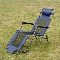 Ligstoel 180x60cm - Opvouwbaar Campingstoel Ligbed Strandstoel Tuinstoel Vouwligstoel Blauw -Buitenkampeer Winkel 1200x1200 48