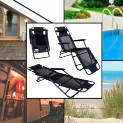 Ligstoel 180x60cm - Opvouwbaar Campingstoel Ligbed Strandstoel Tuinstoel Vouwligstoel Blauw -Buitenkampeer Winkel 1200x1200 51