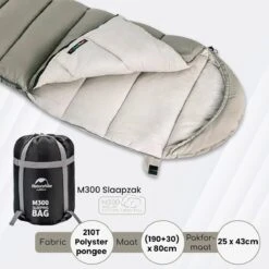 Naturehike® Slaapzak Katoen - 6 Tot 1 Graden - Slaapzakken Volwassenen - 220*80cm - 4 Seizoenen Slaapzak Lente, Zomer, Herfst & Winter - Lichtgewicht & Waterdicht -Buitenkampeer Winkel 1200x1200 527