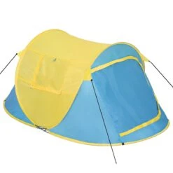 Pop Up Tent Waterkolom 1500 Mm/Cm² - Blauw - 2 Persoons -Buitenkampeer Winkel 1200x1200 619