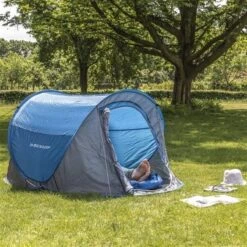 Dunlop Pop Up Tent 220 X 120 X 90 Cm - Grijs/ Blauw - 1 Persoons -Buitenkampeer Winkel 1200x1200 667