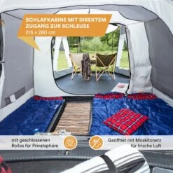 Skandika Pitea XL UP Tent – Koepeltenten - Autotent – 4 Persoons Campingtent Voor SUV, Caddy, Auto, CUV – Vrijstaand – Met/zonder Slaapcabine – Max. Stahoogte 200 Cm – Waterdicht Met 3000mm Waterkolom - 515 X 300 X 200 Cm (LxBxH) – Kamperen - Grijs 10 Skandika Pitea XL UP Tent – Koepeltenten - Autotent – 4 Persoons Campingtent Voor SUV, Caddy, Auto, CUV – Vrijstaand – Met/zonder Slaapcabine – Max. Stahoogte 200 Cm – Waterdicht Met 3000mm Waterkolom - 515 X 300 X 200 Cm (LxBxH) – Kamperen - Grijs -Buitenkampeer Winkel 1200x1200 680
