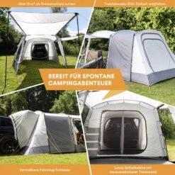 Skandika Pitea XL UP Tent – Koepeltenten - Autotent – 4 Persoons Campingtent Voor SUV, Caddy, Auto, CUV – Vrijstaand – Met/zonder Slaapcabine – Max. Stahoogte 200 Cm – Waterdicht Met 3000mm Waterkolom - 515 X 300 X 200 Cm (LxBxH) – Kamperen - Grijs 11 Skandika Pitea XL UP Tent – Koepeltenten - Autotent – 4 Persoons Campingtent Voor SUV, Caddy, Auto, CUV – Vrijstaand – Met/zonder Slaapcabine – Max. Stahoogte 200 Cm – Waterdicht Met 3000mm Waterkolom - 515 X 300 X 200 Cm (LxBxH) – Kamperen - Grijs -Buitenkampeer Winkel 1200x1200 681