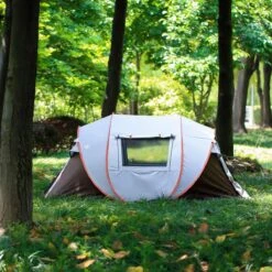 Fly Lab Luxe Pop Up Tent - Kampeer Tent - Grijs/Oranje - 4 Persoons 16 Fly Lab Luxe Pop Up Tent - Kampeer Tent - Grijs/Oranje - 4 Persoons -Buitenkampeer Winkel 1200x1200 697