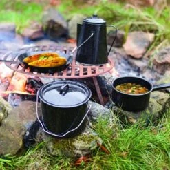 ESSCHERT DESIGN Pannenset Kampvuur - 4 Delig - Outdoor - Metaal -Buitenkampeer Winkel 1200x1200 783