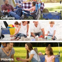 LifeGoods Bolderkar - Opvouwbaar - Tot 80KG - 94L - Wasbaar Polyester - 98x45cm - Blauw/Grijs -Buitenkampeer Winkel 1200x1200 819