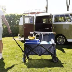 Campart Bolderkar HC-0910 - Opvouwbaar - Bolderwagen Met Stevig Harmonicaframe - Inclusief Opbergtas En Bodemplaat - Blauw -Buitenkampeer Winkel 1200x1200 827