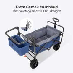 LifeGoods Bolderkar - Opvouwbaar - Tot 120KG - 103L - Extra Draagtas En Duwstang - Wasbaar Polyester - 98x45cm - Blauw/Grijs 13 LifeGoods Bolderkar - Opvouwbaar - Tot 120KG - 103L - Extra Draagtas En Duwstang - Wasbaar Polyester - 98x45cm - Blauw/Grijs -Buitenkampeer Winkel 1200x1200 830