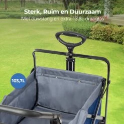 LifeGoods Bolderkar - Opvouwbaar - Tot 120KG - 103L - Extra Draagtas En Duwstang - Wasbaar Polyester - 98x45cm - Blauw/Grijs 19 LifeGoods Bolderkar - Opvouwbaar - Tot 120KG - 103L - Extra Draagtas En Duwstang - Wasbaar Polyester - 98x45cm - Blauw/Grijs -Buitenkampeer Winkel 1200x1200 836