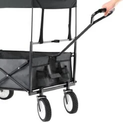 Monzana Bolderkar Opvouwbaar - 100 Liter - Met Afneembaar Dak Grijs -Buitenkampeer Winkel 1200x1200 881