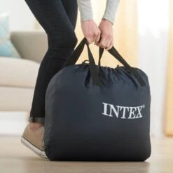 Intex Luchtbed - 2-Persoons - 152 X 203 X 33 Cm - Grijs - Met Ingebouwde Pomp, Hoeslaken Antraciet En Reparatieset -Buitenkampeer Winkel 1200x1200 917