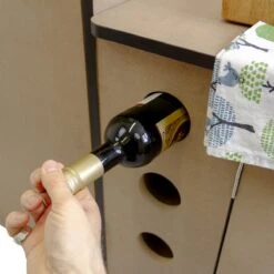 Camper Keuken MDF - Linkerkant EU - Inclusief Kledingstang + Wijnrek - Onbewerkt - Inbouw Kasten Inrichting Kampeerauto Caravan -Buitenkampeer Winkel 1200x1200 95