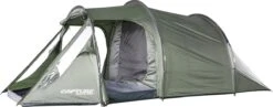 Capture Outdoor, 3-Man XXL Tent "Seikan XTR-3", Voor 3 XXL Personen, 215x400x155cm, DeLuxe Tent En Canvas, "Airflow System", … -Buitenkampeer Winkel 1200x469